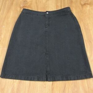 BANANA‎ REPUBLIC Soft Black Denim Jean Mini Skirt VINTAGE Sz 10 Above Knee Y2K